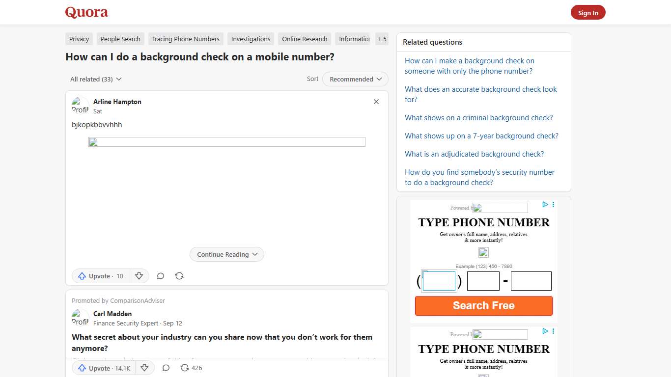 How to do a background check on a mobile number - Quora